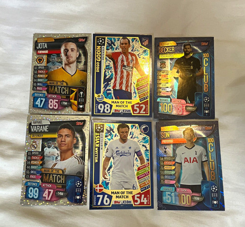Selection topps match - x6, of