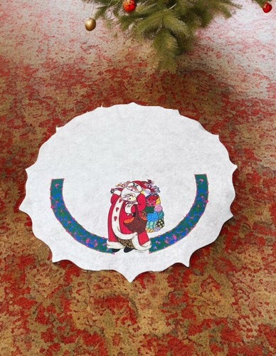 Vintage santa gifts felt - vintage,