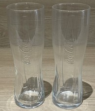 2 X Genuine Coca Cola 14oz Half Pint Drinks Glass Bar Pub Cave Kitchen Ware NEW
