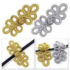 10Pair Coat Chinese Knots Frog Buttons Sewing Closure Fasteners Cloak Outfit