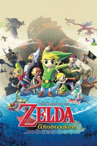 Zelda wind waker 24x36 - zelda,