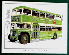MANSFIELD DISTRICT  Bristol Lodekka FLF  Bus   Illustrated Card  GE07  
