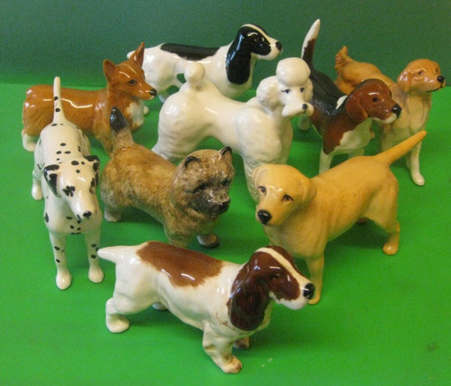 Small beswick dog figures all - dog,