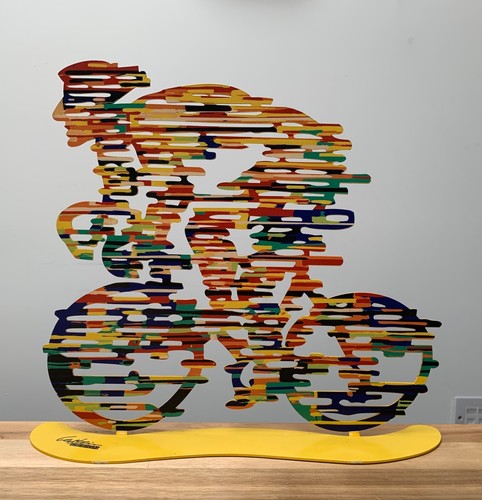Gerstein cyclist steel figure
