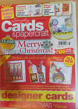Simply Cards and Papercraft Issue 64 with kit papers and Designer cards booklet