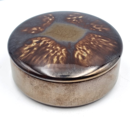 Poole pottery lidded powder - poole,