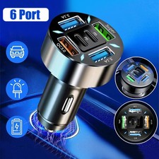 6-Ports USB PD Type-C Car