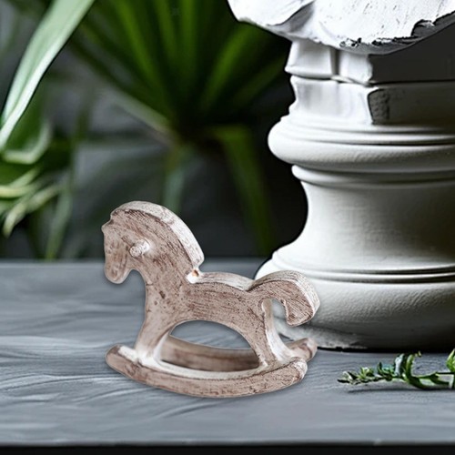 Wooden rocking horse - horse, table