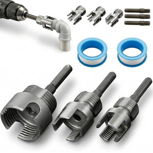 3pcs pvc pipe threader kit - pipe,