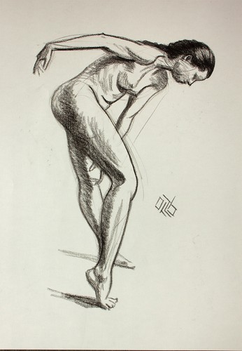 Original female charcoal - original,