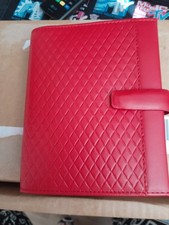 Filofax Red Adelphi Pocket Organiser  Leather