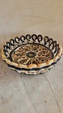French Vallauris Mid Century Fruit Basket Signed Fase