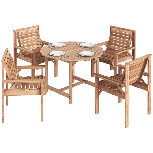 Outsunny garden dining set - garden,