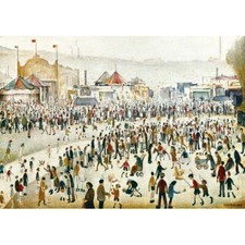 L S Lowry - The Fairground, 1949 - MEDICI POSTCARDS