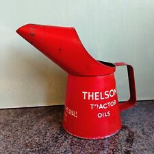 VINTAGE THELSON MOTOR OIL CAN POURER JUG CASTROL ESSO BP SHELL OIL DUCKHAMS