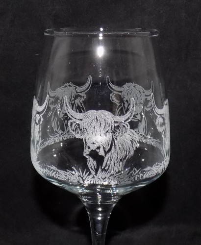 New laser etched highland - laser, cow