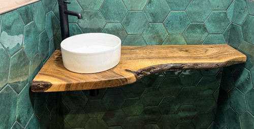Bathroom live edge - bathroom, basin