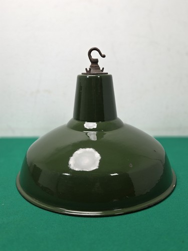 Large vintage green enamel - 14",