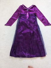 Tu Frozen 2 Anna Costume Dress Girls Age 9-10 Years Purple Dressing Up Party 