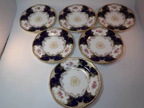 Coalport blue batwing trios - blue,