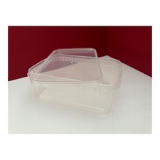 Plastic Containers with lid. 3 SIZES SET. 4 boxes of SAME SIZE IN A SET.