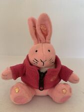 Fleecy Pals Woolworths Loppy Bunny Pink Soft Beanie Plush Toy 8”