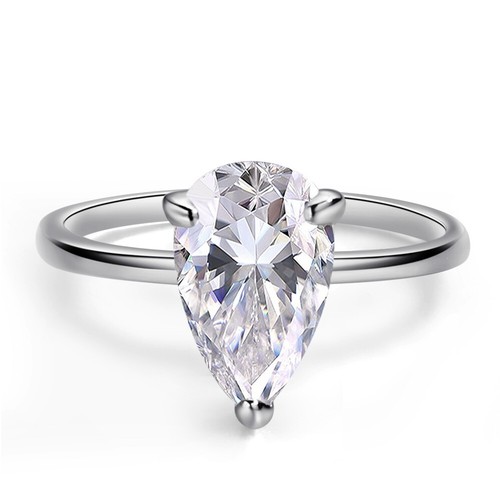 4ct vvs1 pear cut - d,