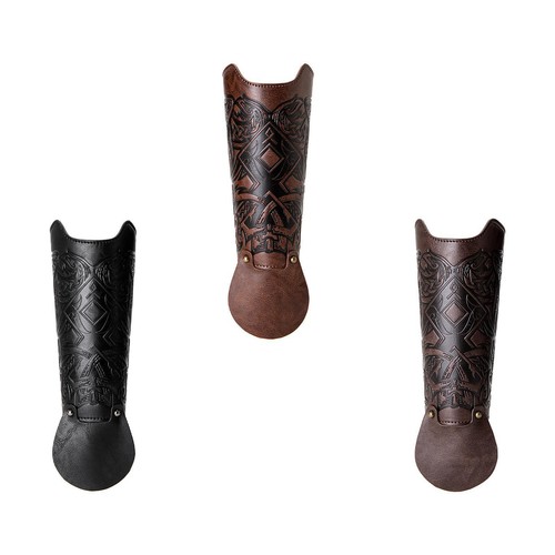 Leather gauntlet vambrace - pu,