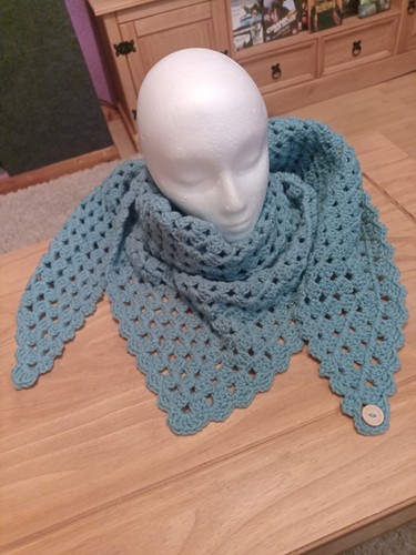 Womens handmade crochet scarf - womens,