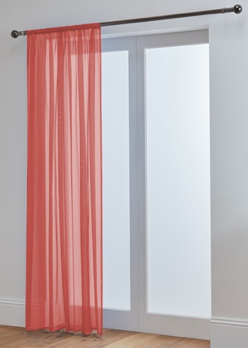 Voile curtain panel lucy slot - curtain,