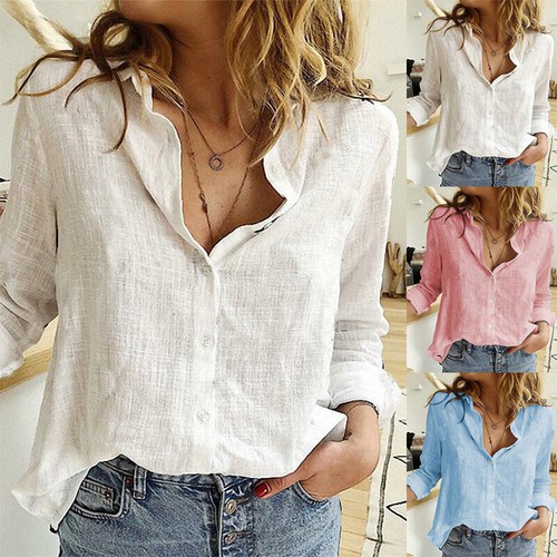 Women cotton linen plain - women,