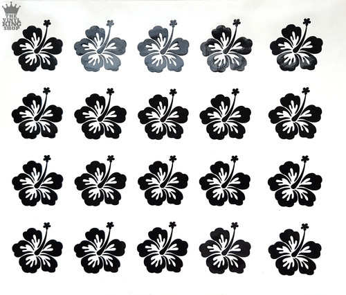 Hibiscus flower decals vinyl - hibiscus,