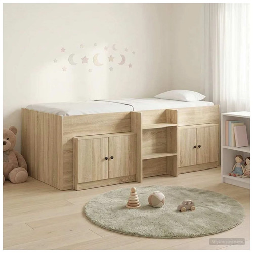 Loft bed frame - loft, sonoma