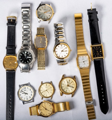 11x job lot - quartz, vintage