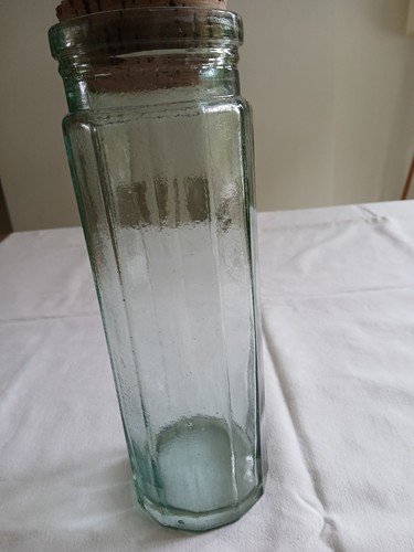 Vintage green glass spaghetti - green,