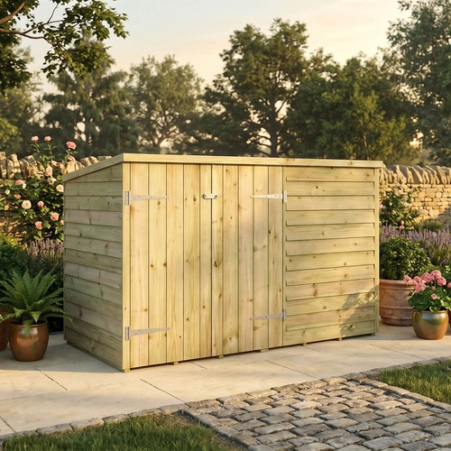 3x6 wooden garden shed bike - 3x6,