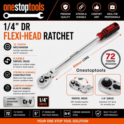 Extra long reach flexi head - long,