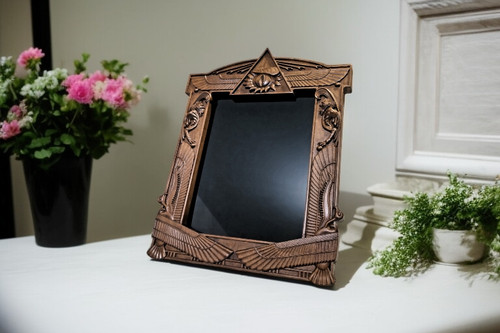 Table mirror black - table, scrying