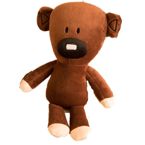 Bean brown bear plush - mr,