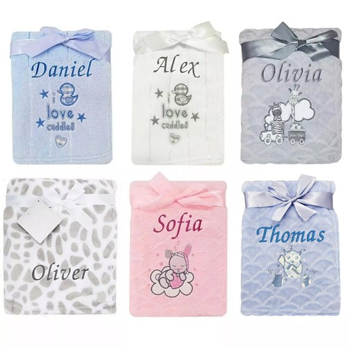 Baby blanket personalised - blanket,