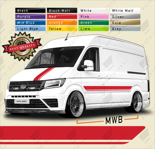 Side stripes bonnet decals - stripes,
