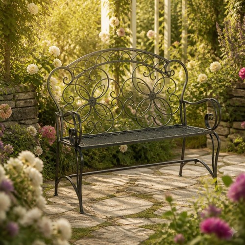 Seat vintage garden bench - seat,