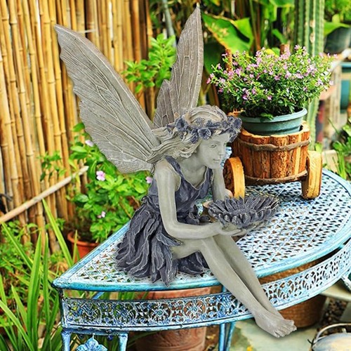 Fairy statue resin ornament - statue,