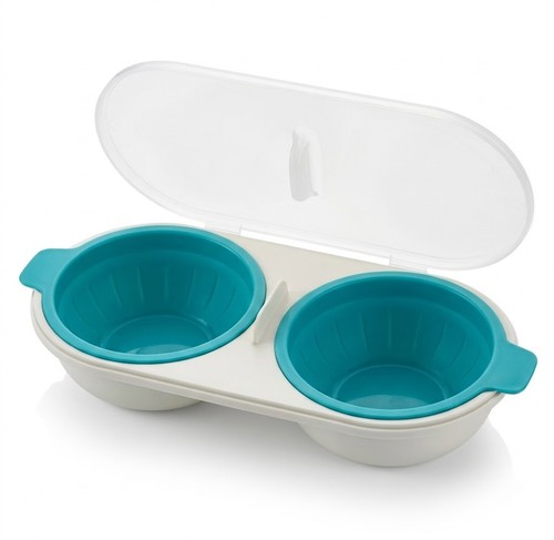 Microwave egg cooker double - egg,