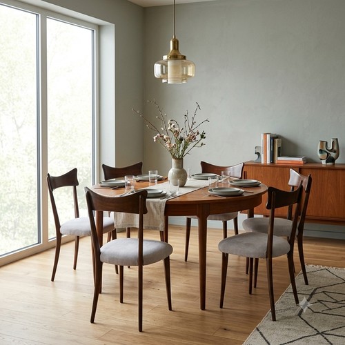 Vintage dining chairs painted - chairs,
