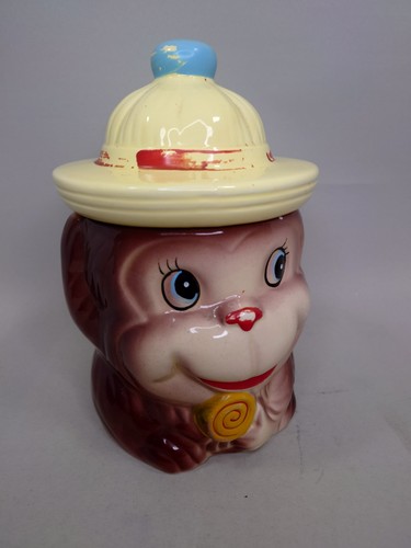 Vintage monkey cookie - cookie, jar