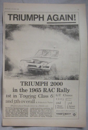 1965 triumph 2000 original - triumph,