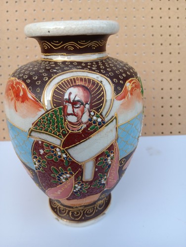 Vintage japanese satsuma vase - satsuma,