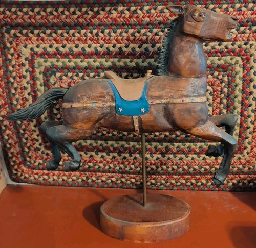 Vintage hand carved wooden - hand,
