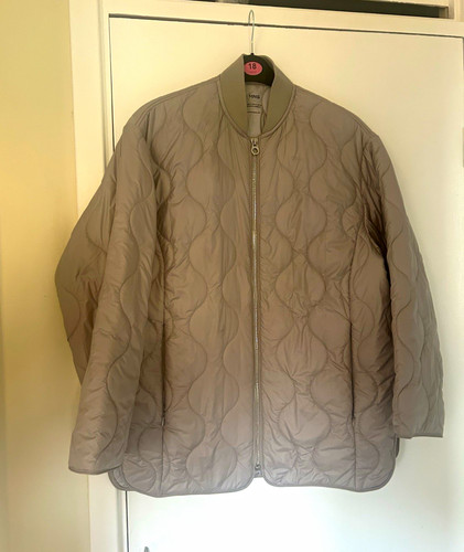 Mango mng beige quilted - mango,